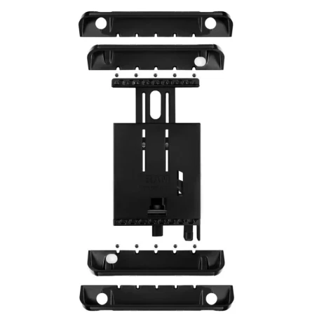Tab-Lock (abschließbar) Universal Halteschale für bis zu 10 Zoll Tablets - AMPS-Aufnahme, Schrauben-Set