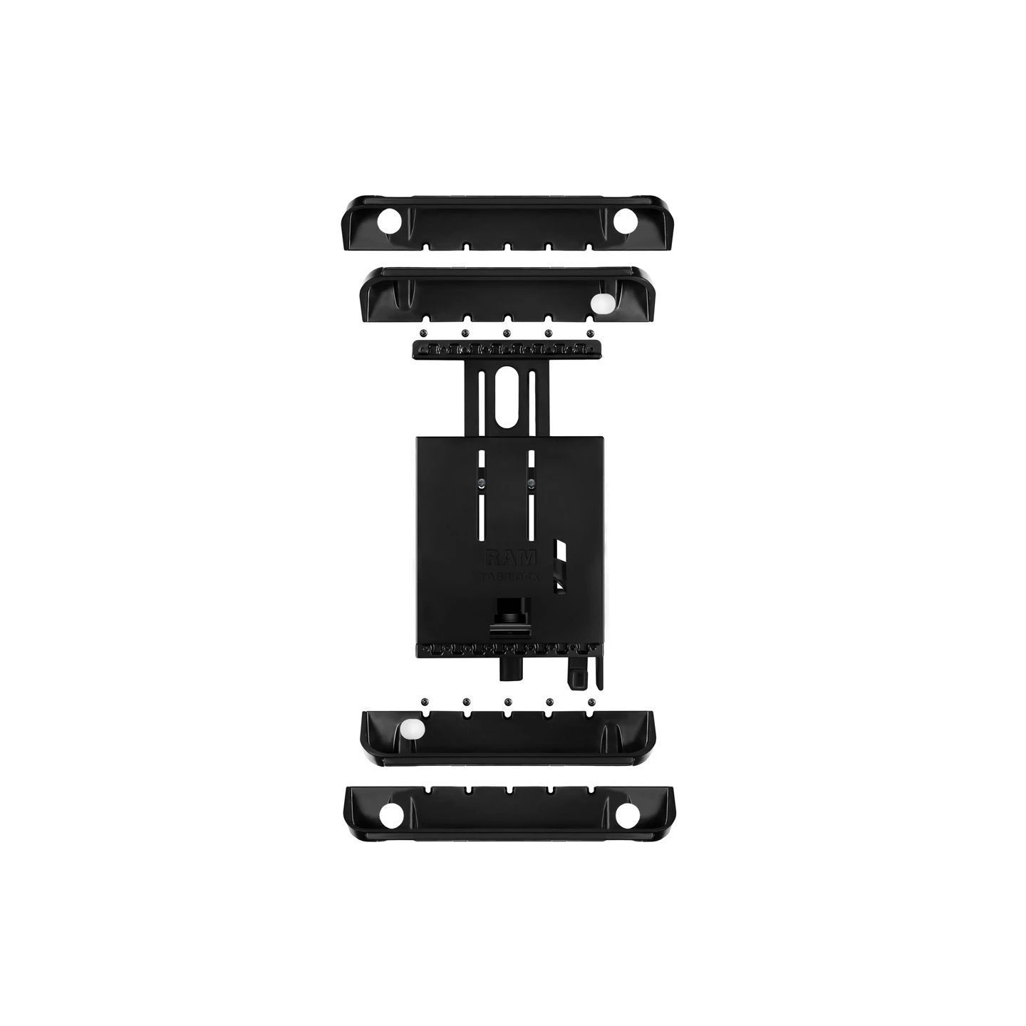 Tab-Lock (abschließbar) Universal Halteschale für bis zu 10 Zoll Tablets - AMPS-Aufnahme, Schrauben-Set