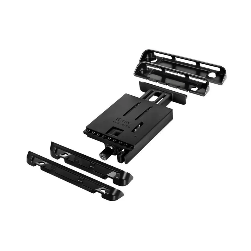 Tab-Lock (abschließbar) Universal Halteschale für bis zu 10 Zoll Tablets - AMPS-Aufnahme, Schrauben-Set