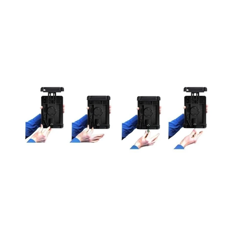 Tab-Lock (abschließbar) Universal Halteschale für bis zu 10 Zoll Tablets - AMPS-Aufnahme, Schrauben-Set