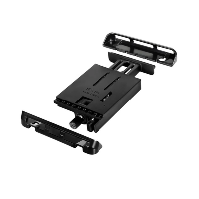 Tab-Lock (abschließbar) Universal Halteschale für bis zu 10 Zoll Tablets - AMPS-Aufnahme, Schrauben-Set