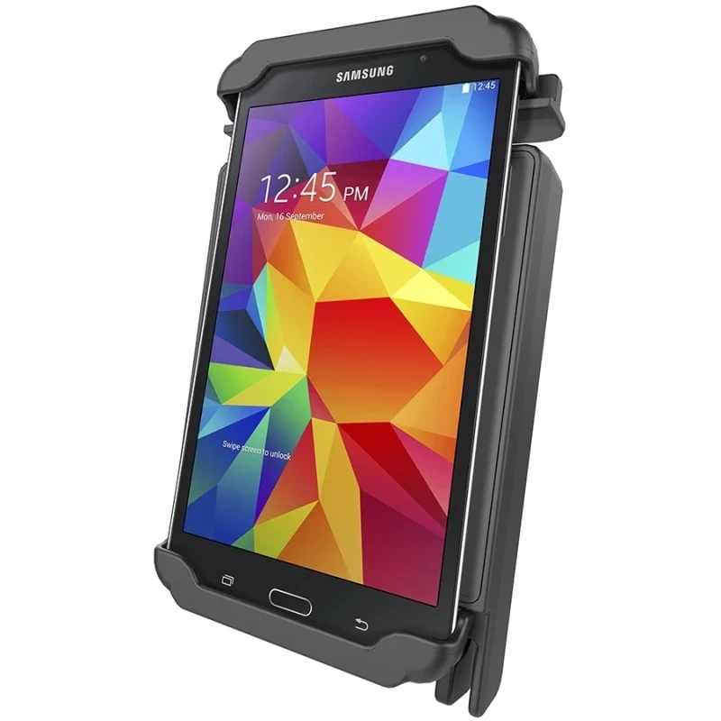 Tab-Lock (abschließbar) Universal Halteschale für bis zu 7 Zoll Tablets - AMPS-Aufnahme, Schrauben-Set