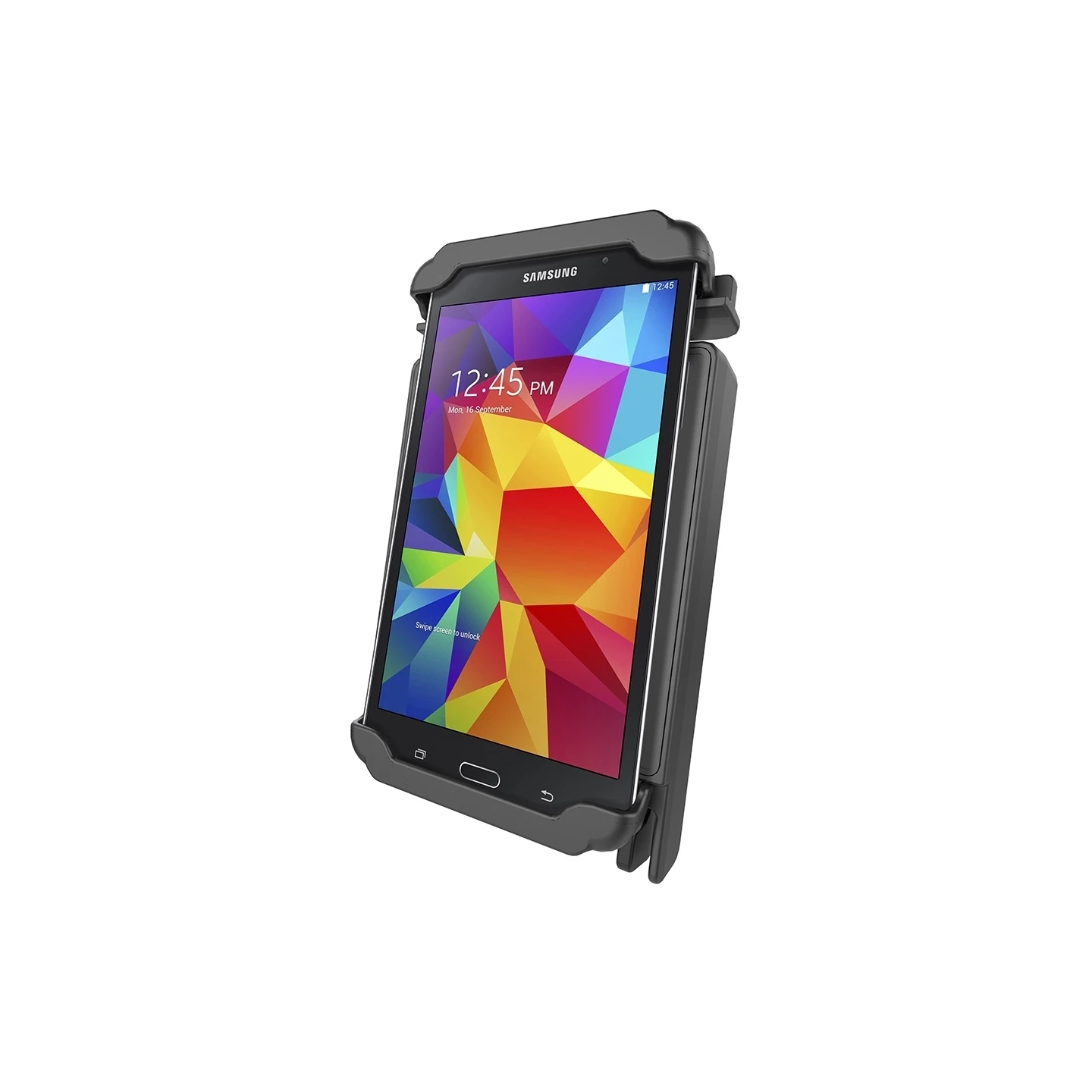 Tab-Lock (abschließbar) Universal Halteschale für bis zu 7 Zoll Tablets - AMPS-Aufnahme, Schrauben-Set