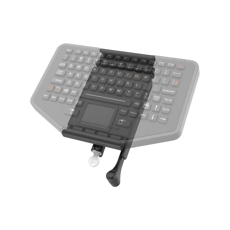 Tab-Lock (abschließbar) Universal Halteschale für GDS-Tastatur - AMPS-Aufnahme, Schrauben-Set