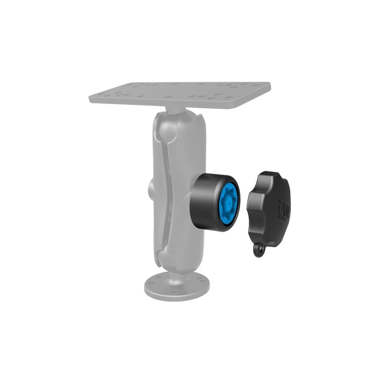 Pin-Lock Sicherung für  Verbindungsarme - 5/16"-18 Innengewinde, Pin-Lock Adapter zum Öffnen/Schließen