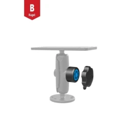 Pin-Lock Sicherung und Adapter (7-Pin) - für  Verbindungsarme, 1/4"-20 Innengewinde