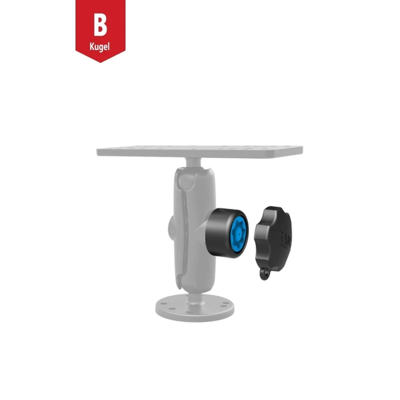 Pin-Lock Sicherung und Adapter (7-Pin) - für  Verbindungsarme, 1/4"-20 Innengewinde
