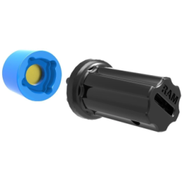 Pin-Lock inlet and adapter (4-pin) - for D-/E-ball connecting arms, 5/16"-18 female thread