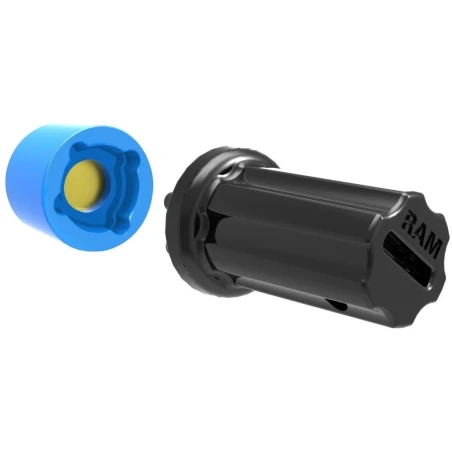 Pin-Lock Inlet und Adapter (4-Pin) - für D-/E-Kugel Verbindungsarme, 5/16"-18 Innengewinde