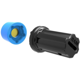 Pin-Lock inlet and adapter (5-pin) - for D-/E-ball connecting arms, 5/16"-18 female thread