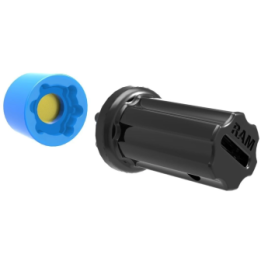 Pin-Lock inlet and adapter (6-pin) - for D-/E-ball connecting arms, 5/16"-18 female thread
