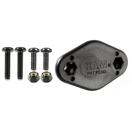 EZY-Mount Quick Release Adapter (männlich) - Diamond (Trapez), Verbundstoff, Schrauben-Set