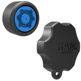 Pin-Lock fuse and adapter (6-pin) - for swivel arms, 3/8"-16 female thread