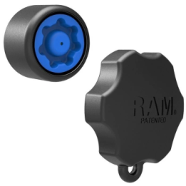 Pin-Lock fuse and adapter (7-pin) - for swivel arms, 3/8"-16 female thread