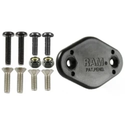 EZY-Mount Quick Release Adapter (männlich), Löcher vertieft - Diamond (Trapez), Verbundstoff, Schrauben-Set