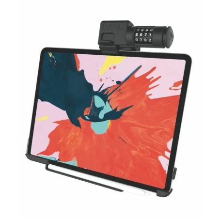 EZ-Roll'r Form-Fit Halteschale (Zahlenschloss) für Apple iPad Pro 12.9" (3. - 6. Gen.) - Ohne Schutzhülle