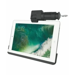 EZ-Roll'r Form-Fit Halteschale (Schlüsselverriegelung) für Apple iPad (5. & 6. Gen.), Air 1-2, Pro 9.7 - Ohne Schutzhülle