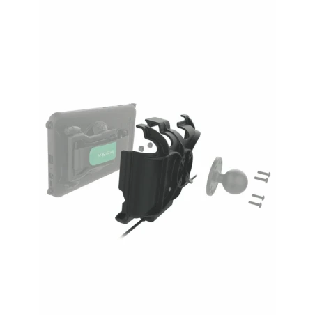 EZ-Roll'r Halteschale Samsung Tab Active 3 / Tab Active 2 - Fahrzeug-Ladegerät (Strom & Daten), Stromanbindung