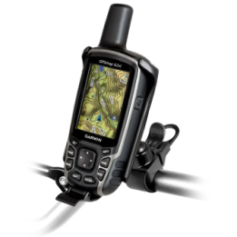 EZ-Strap handlebar mount for Garmin GPSMAP 62/64 series - composite, rubber band, short arm