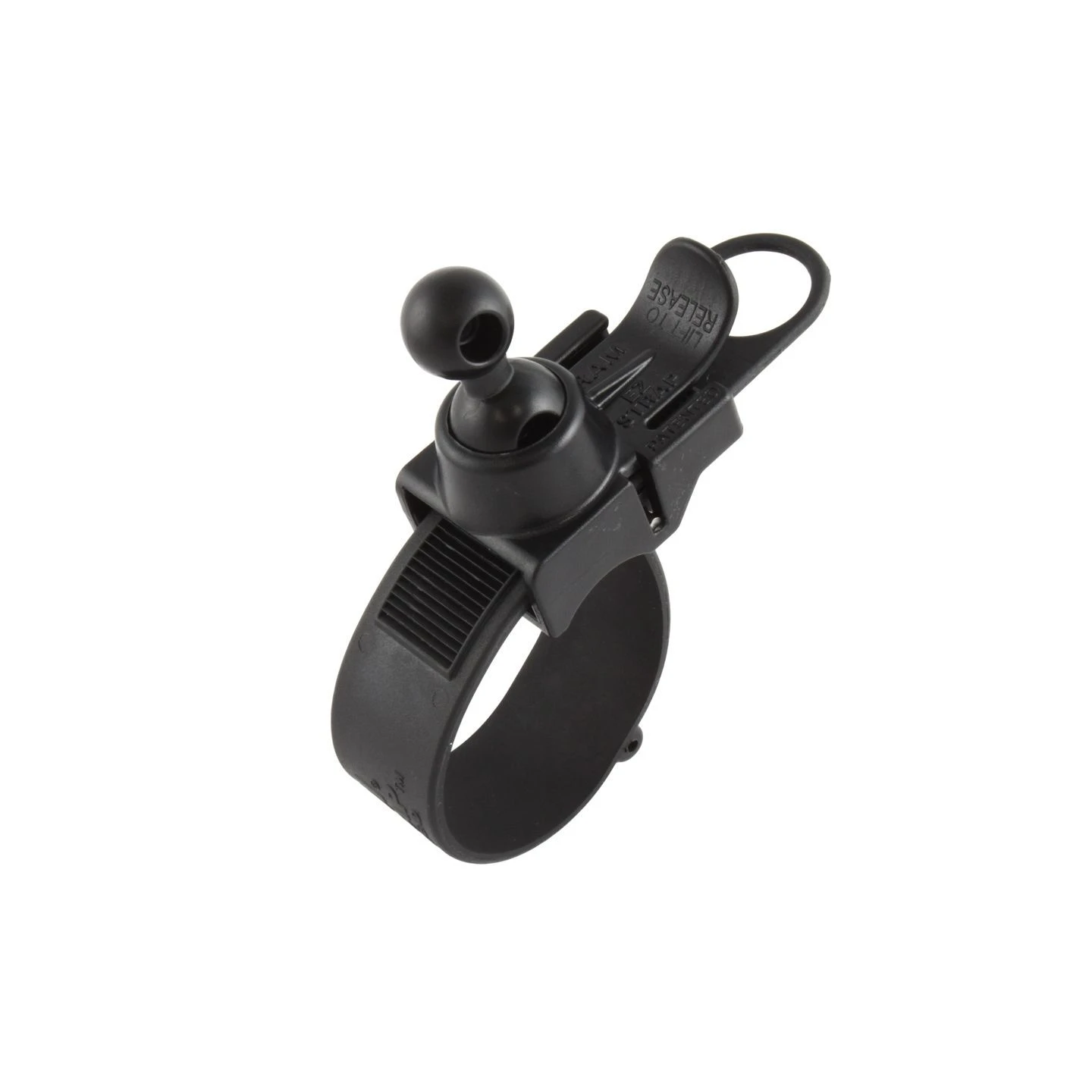 EZ-Strap handlebar mount with Garmin connection - composite housing, rubber strap, short arm