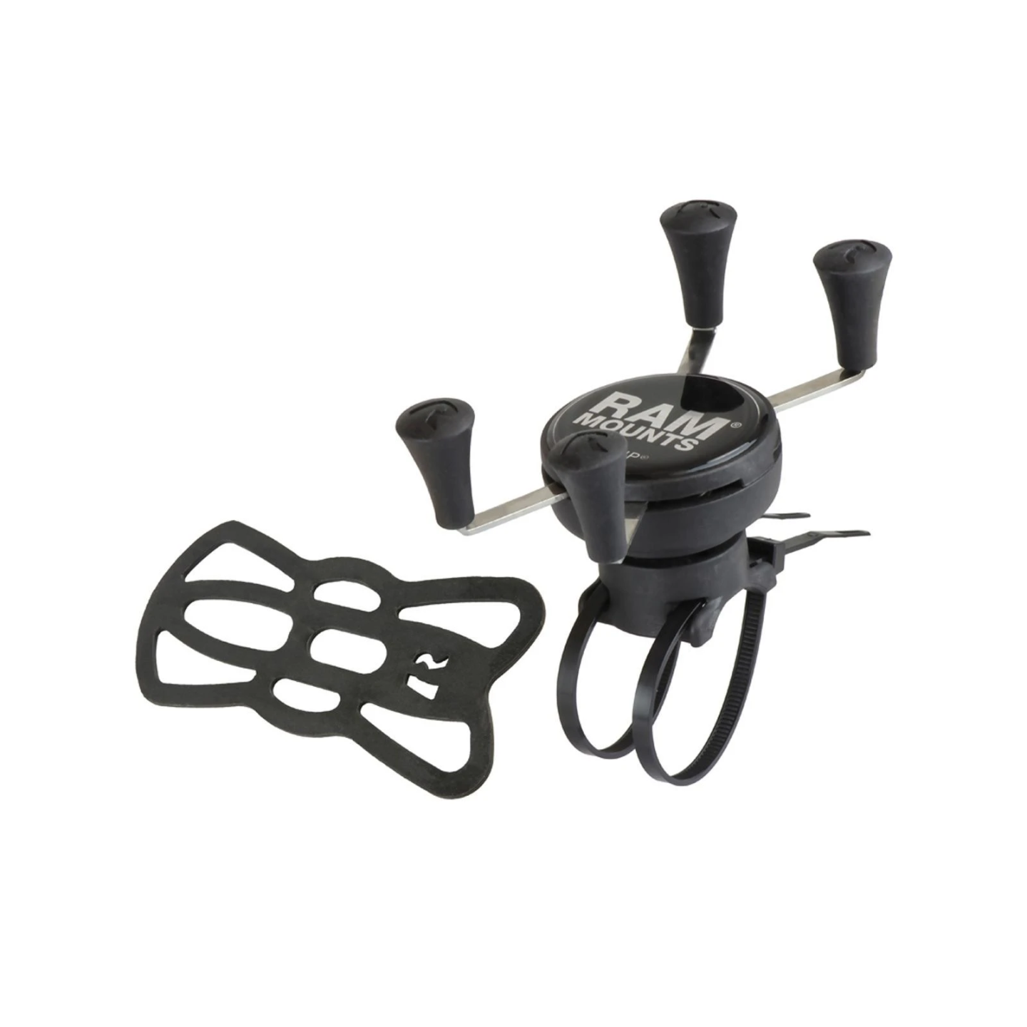 EZ-On handlebar mount with X-Grip clamp for smartphones up to 82.6 mm wide