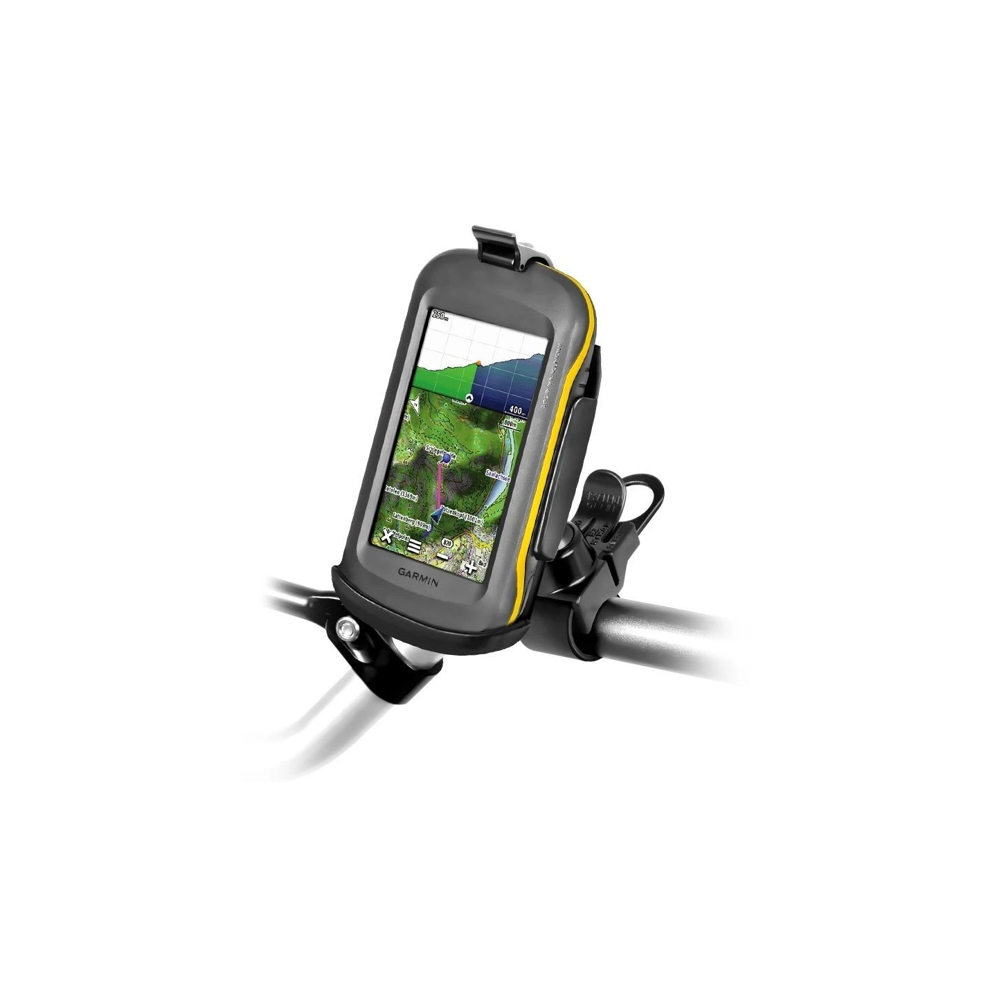 EZ-Strap handlebar mount for Garmin Montana series - composite, rubber band, short arm