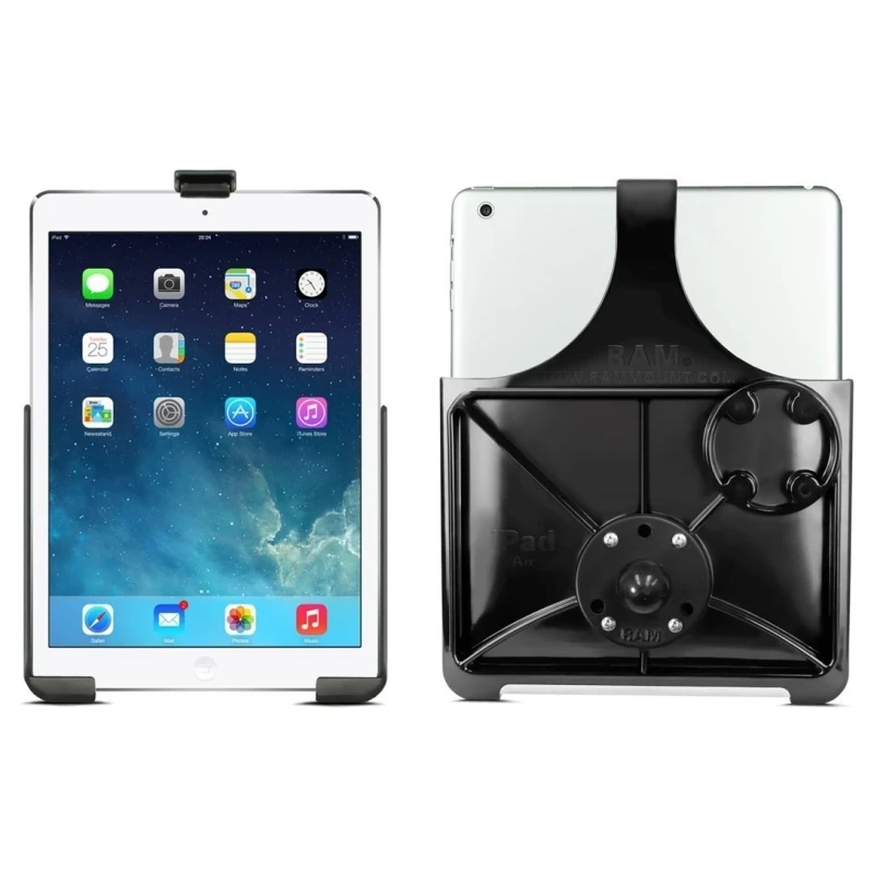 EZ-Roll'r Form-Fit Halteschale für Apple iPad (5. & 6. Gen.), Air 1-2, Pro 9.7 - Ohne Schutzhülle - Inkl. runder Basiskugel