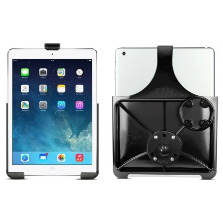 EZ-Roll'r Form-Fit Halteschale für Apple iPad (5. & 6. Gen.), Air 1-2, Pro 9.7 - Ohne Schutzhülle - Inkl. runder Basiskugel