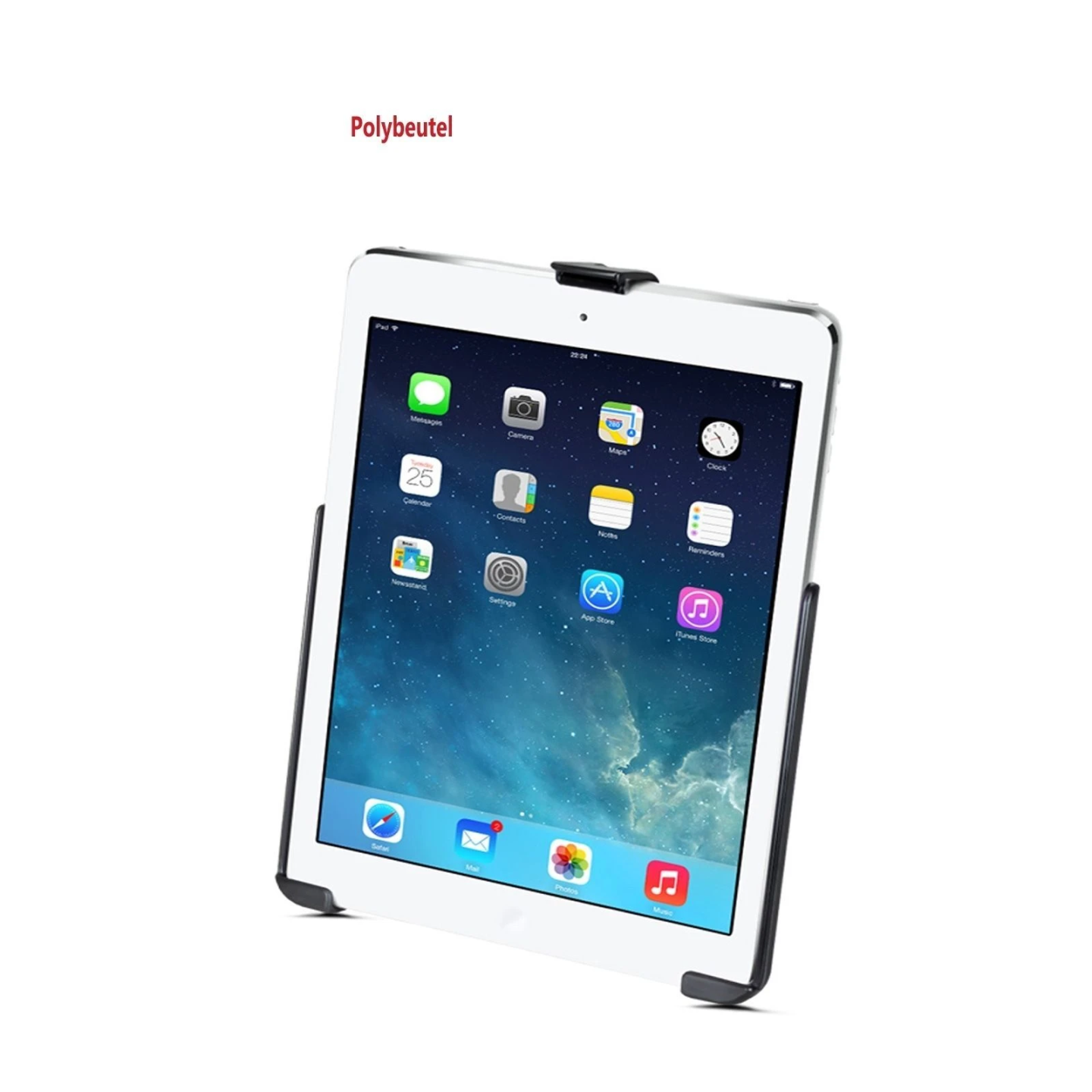 EZ-Roll'r Form-Fit cradle for Apple iPad (5th & 6th gen.), Air 1-2, Pro 9.7 - Without protective case