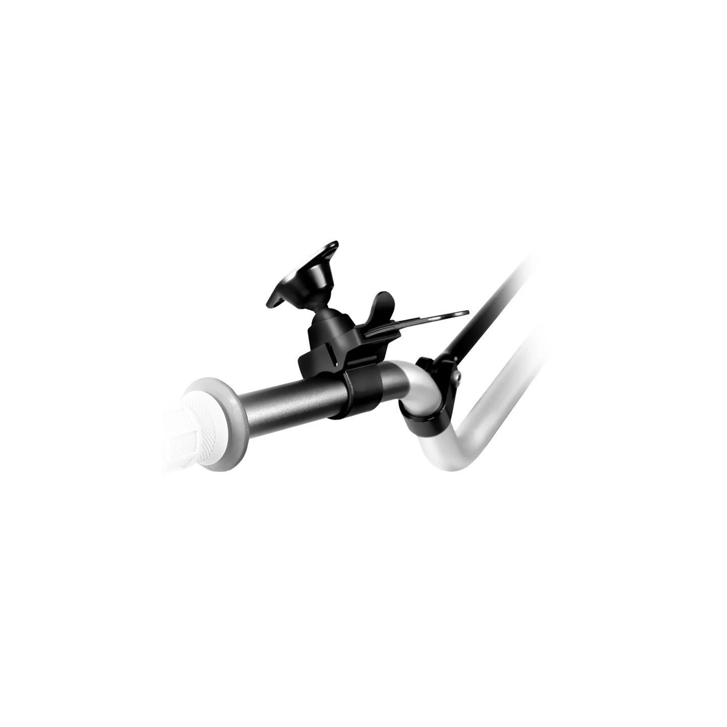 EZ-Strap handlebar mount - composite housing, rubber strap, short arm, Diamond connection (harness)