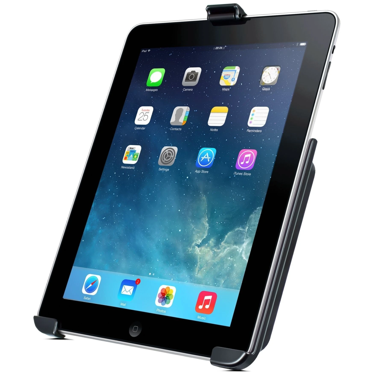 EZ-Roll'r Form-Fit cradle for Apple iPad 2, 3 & 4 - Without protective case
