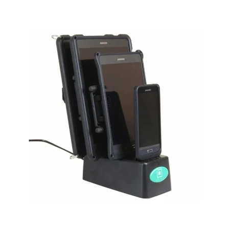 4-Fach GDS Tisch-Ladestation für Tablets & Smartphones - In IntelliSkin Schutzhülle