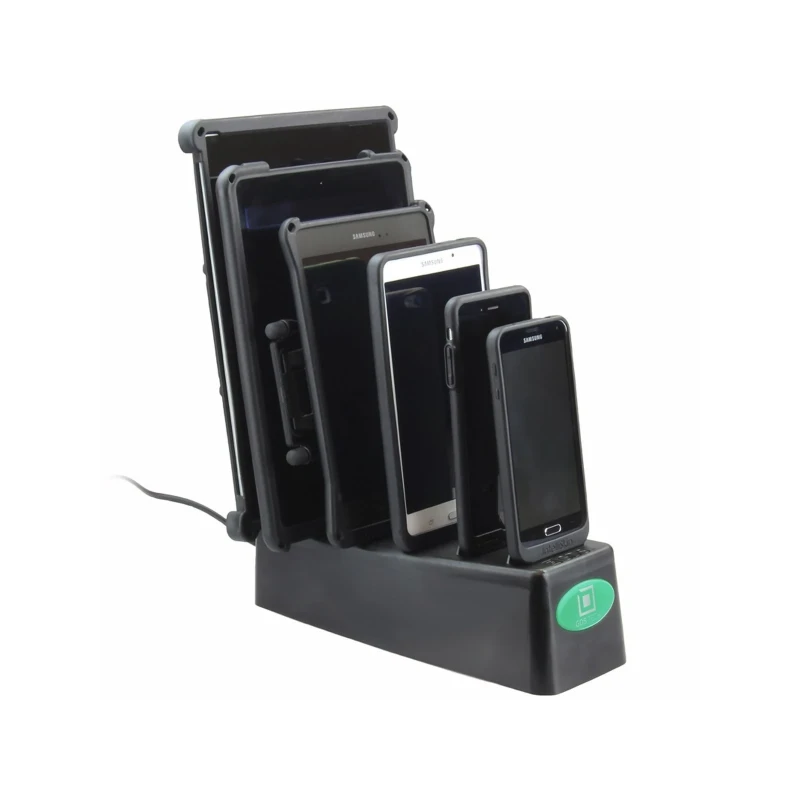 6-Fach GDS Tisch-Ladestation für Tablets & Smartphones - In IntelliSkin Schutzhülle