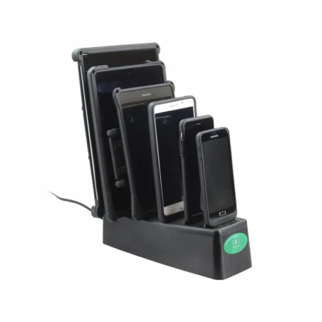 6-Fach GDS Tisch-Ladestation für Tablets & Smartphones - In IntelliSkin Schutzhülle