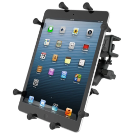 X-Grip aviation panel mount for tablets (10 inch) - (1 inch), panel clamp, short connecting arm