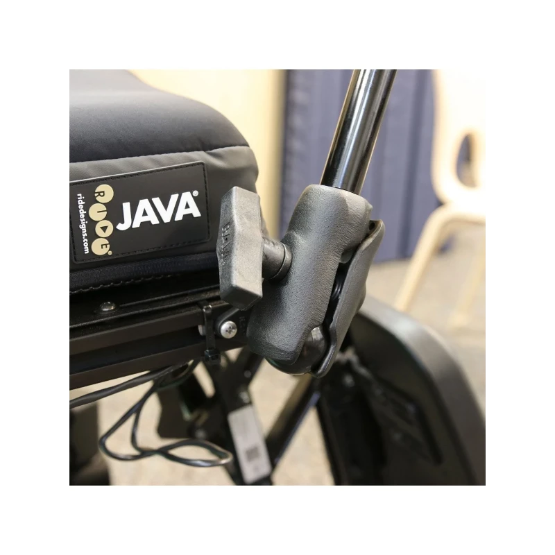 X-Grip tablet holder (9-10 inch tablets) for wheelchairs - (1.5 inch), Diamond adapter for seat surface