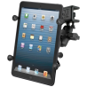 X-Grip aviation panel mount for tablets (7 inch) - (1 inch), panel clamp, short connecting arm