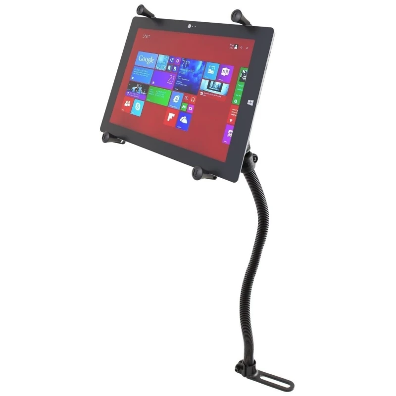 X-Grip Schwanenhals-Halterung für Tablets (12 Zoll) -  (1 Zoll), Pod-Basis (für Fahrzeugsitz)