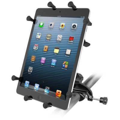 X-Grip Luftfahrt-Halterung für Tablets (10 Zoll) -  (1 Zoll), Steuerhornklammer, mittlerer Verbindungsarm