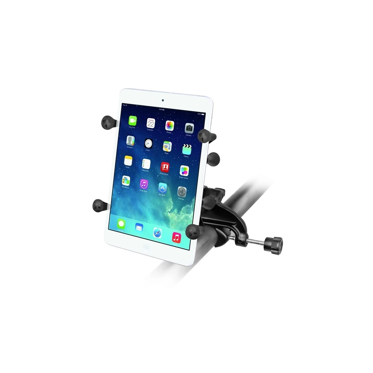 X-Grip aviation mount for tablets (7 inch) - (1 inch), control horn clamp, centre connecting arm