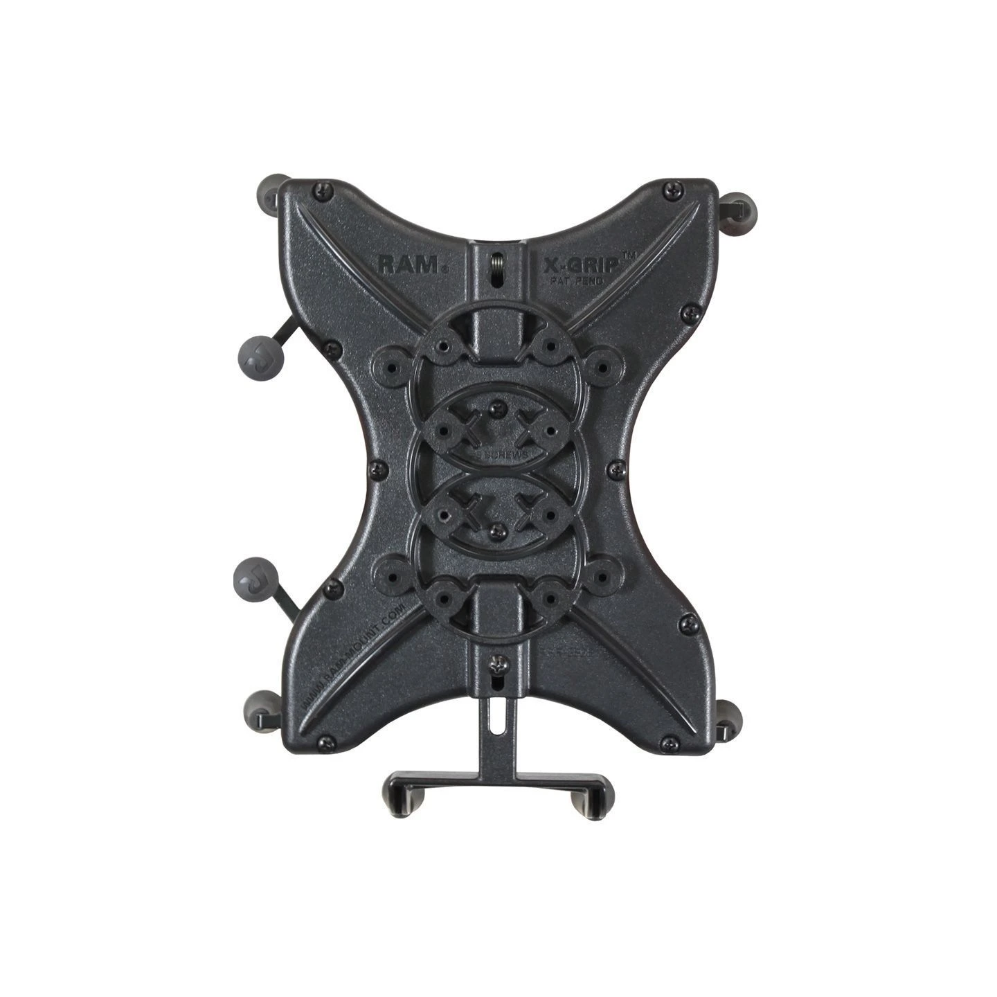 X-Grip suction cup mount for tablets (10 inch) - (1 inch), centre connecting arm