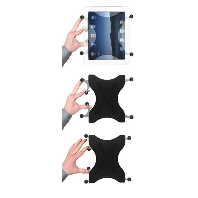 X-Grip suction cup mount for tablets (10 inch) - (1 inch), centre connecting arm