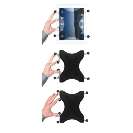 X-Grip suction cup mount for tablets (10 inch) - (1 inch), centre connecting arm