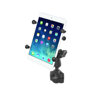 X-Grip Motorrad-Halterung für Tablets (7 Zoll) -  (1 Zoll), Torque-Schraubklemme (Durchmesser 19,0-25,0 mm)
