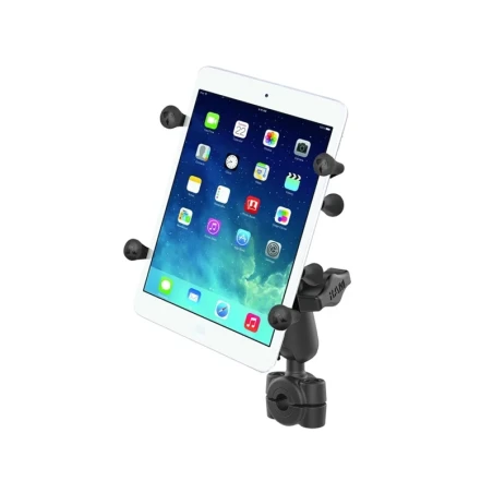X-Grip motorbike mount for tablets (7 inch) - (1 inch), torque screw clamp (diameter 9.5-15.8 mm)