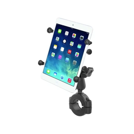 X-Grip motorbike mount for tablets (/ inch) - (1 inch), torque screw clamp (diameter 28.6-38.1 mm)