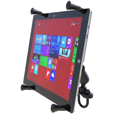 X-Grip Lenker-Halterung für Tablets (12 Zoll) -  (1 Zoll), Schraubklemme, mittlerer Verbindungsarm