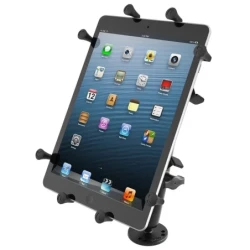 X-Grip Aufbauhalterung für Tablets (10 Zoll) -  (1 Zoll), runde Basisplatte (AMPS), langer Verbindungsarm