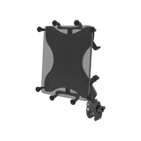 X-Grip clamp mount for 9-10 inch tablets - (1 inch), Tough-Claw small (diameter 15.9-29.0 mm), long connecting arm