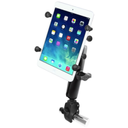 X-Grip clamp mount for 7-8 inch tablets - (1 inch), Tough-Claw small (diameter 15.9-29.0 mm), long connecting arm